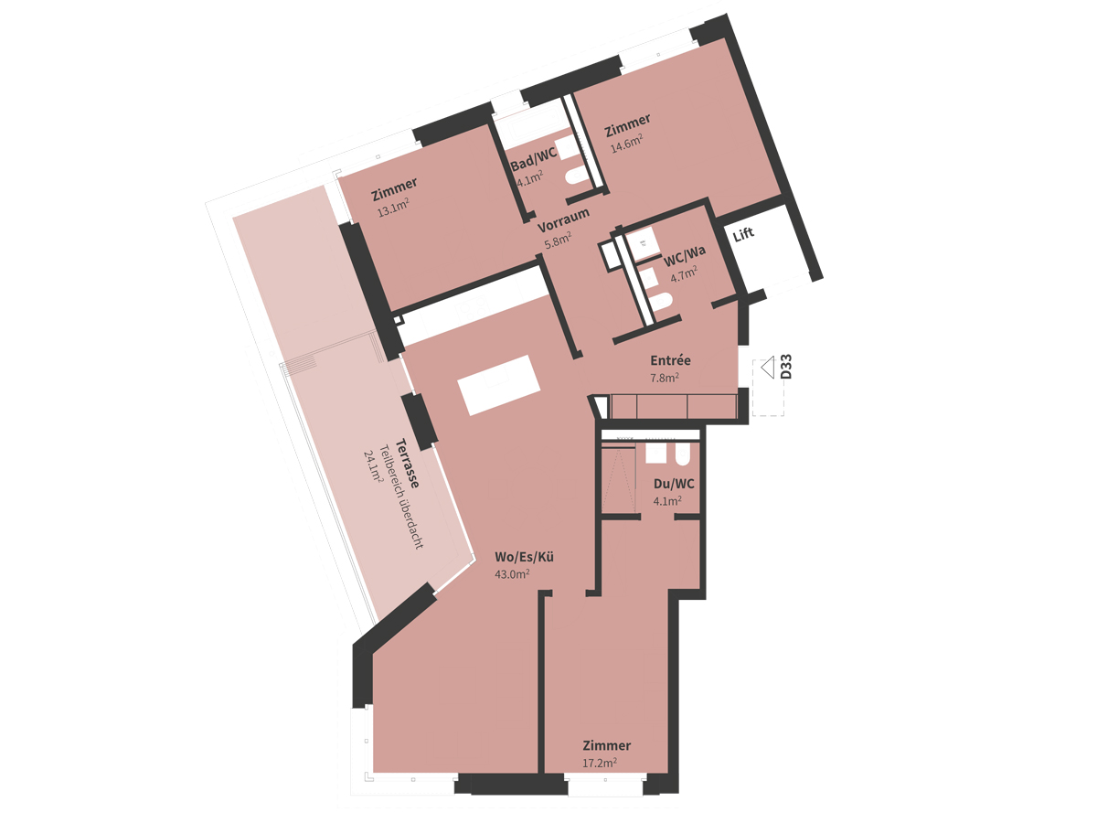 Grundriss von D33